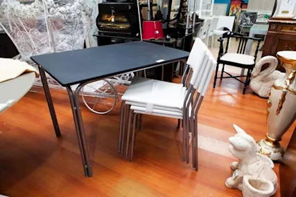 Set Tavolo Rettangolare Nero