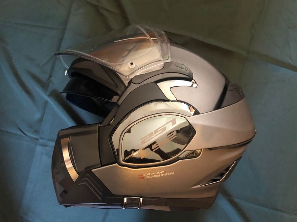 Casco Modulare LS2 FF900 Valiant II nbsp;- Solid Titanium Grey