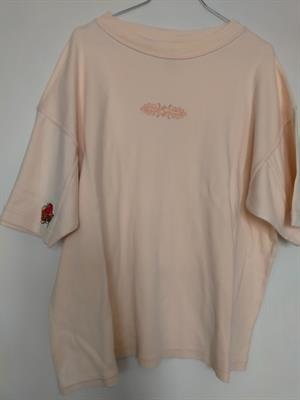 Felpa color salmone chiaro morbida tg L