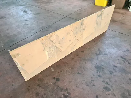 Mensola in legno per magazzino usata