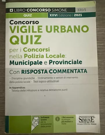 Libro concorso Polizia Locale