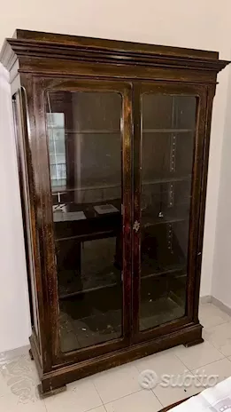 Libreria antica fine ’800 in legno massello