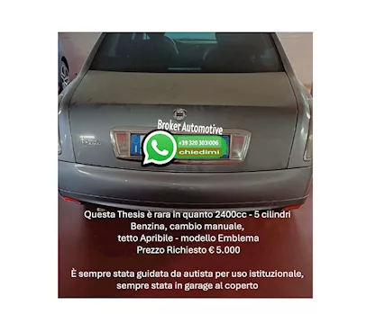 Lancia Thesis rara 2400cc - 2003