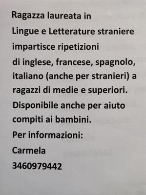 Ripetizioni e aiuto compiti