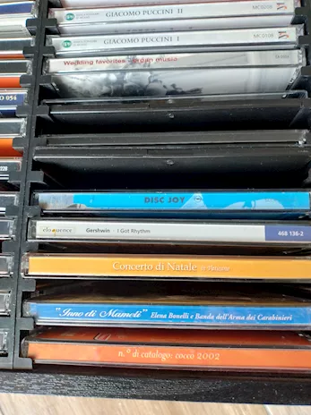 CD Musica Classica vintage e contenitore, in legno - Foto 4