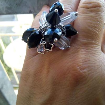 Anello argento e pietre