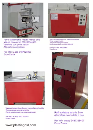 Forno trattamento termico metalli marca Solo