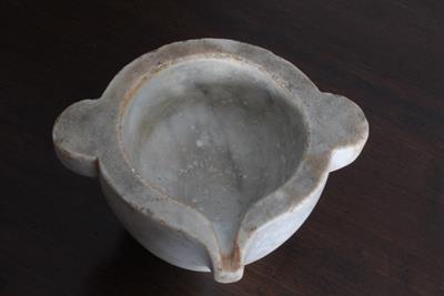 Antico raro mortaio in marmo epoca XIX secolo per liquidi - Foto 3