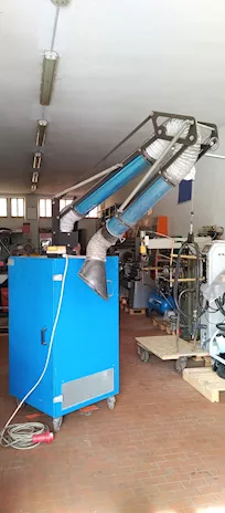 Aspiratore per fumi di saldaruta
