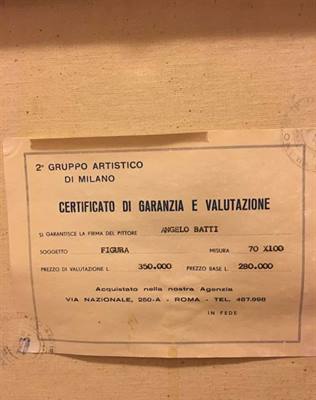 Foto 4 Quadr Angelo Batti - Ragazza Spagnola, garanzia raffig