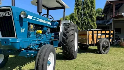 Trattore agricolo FORD 5000 con carrello Anno 1970, ottime condizioni - Foto 3