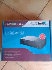 DECODER DIGITALE TERRESTRE DVB T2 I-CAN T360