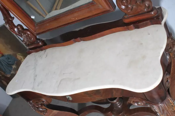 Antica splendida Console toilette Napoli metà 800 - Foto 10