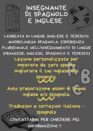 Insegnante inglese e spagnolo