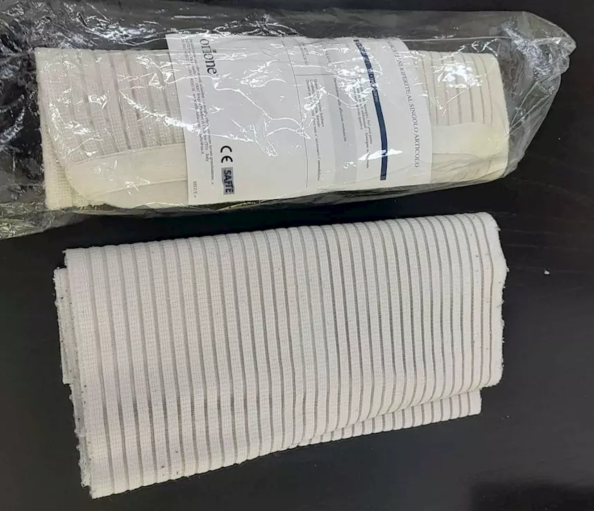 Fascia elastica contenitiva, regolabile e anatomica, mai usata