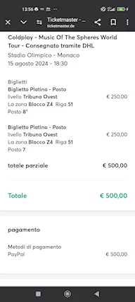 Concerto Coldplay Monaco di Baviera