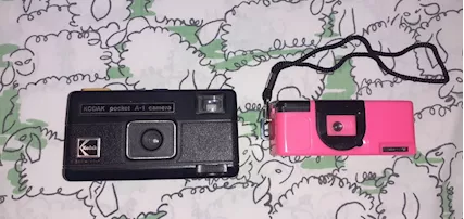 2 Mini Macchine Fotografiche analogiche Vintage tascabili