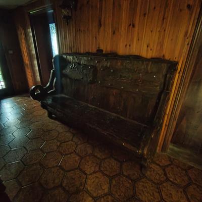 Mobili taverna attaccapanni + cassapanca, in legno - Foto 4