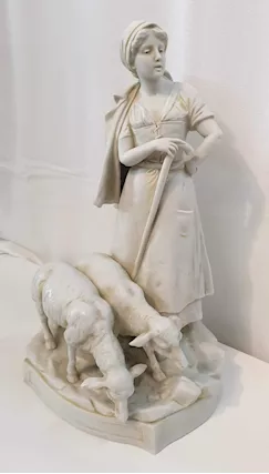 STATUA GRUPPO IN CERAMICA FRANCESE FINE'800 - Foto 5