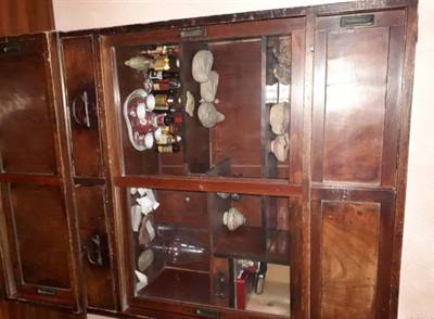 Vetrinetta antica in legno di rosa ()