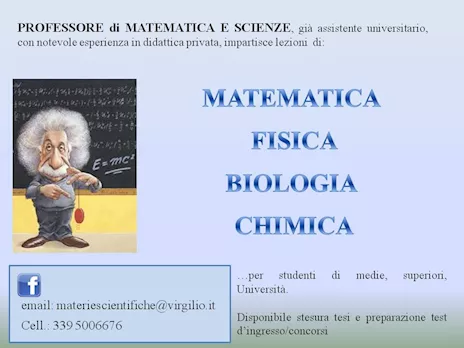 Lezioni di matematica, fisica, chimica, biologia Marcianise