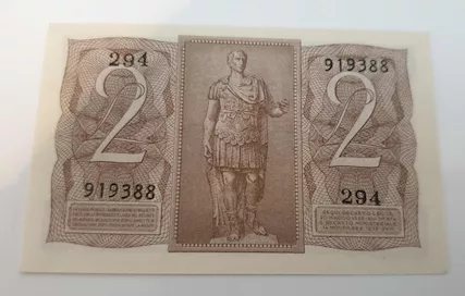 BANCONOTA DA 2 LIRE FASCIO 1939