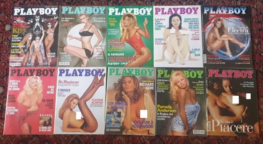 Lotto 10 Playboy Italia E.Macpherson G.Labate C. Electra