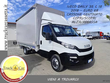 Iveco Daily 35 C 14 - 2018 - cassone centinato alzasponde