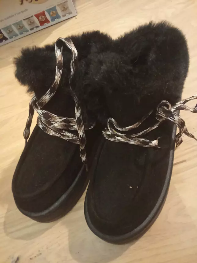 Scarpe con pelo numero 38