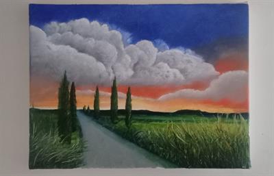 Quadro paesaggio toscano