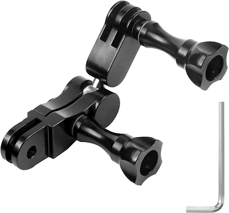 Supporto snodo sferico per GoPro, alluminio, girevole 360°