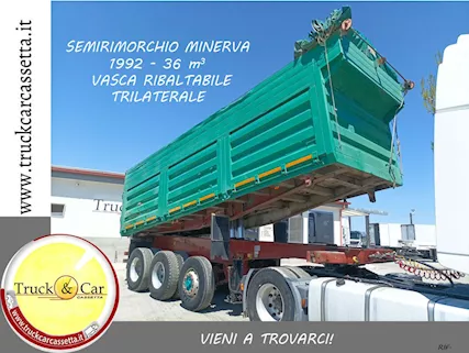 Semirimorchio Minerva Metra S 44 - 1992 - Vasca Rib