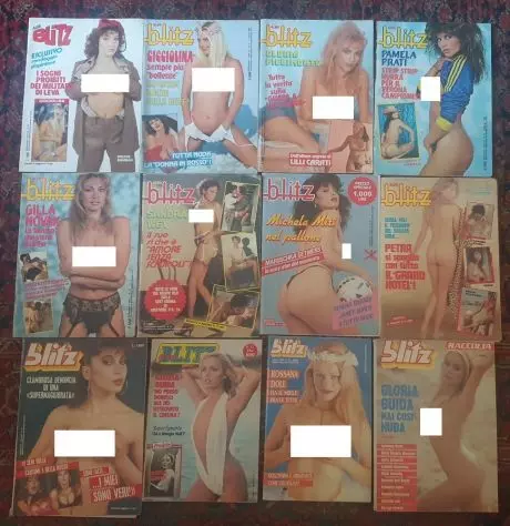 Lotto 12 numeri di Albo Blitz/Blitz da collezione anni '80