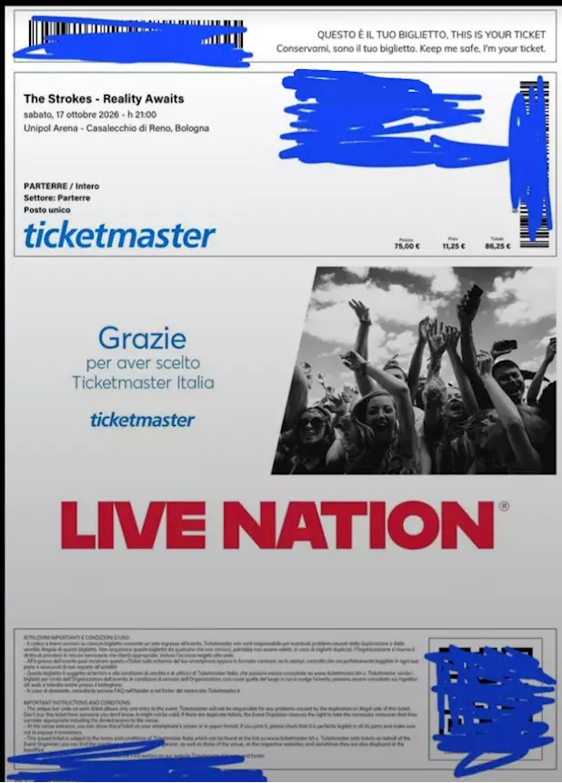 Due biglietti concerto The Strokes Bologna