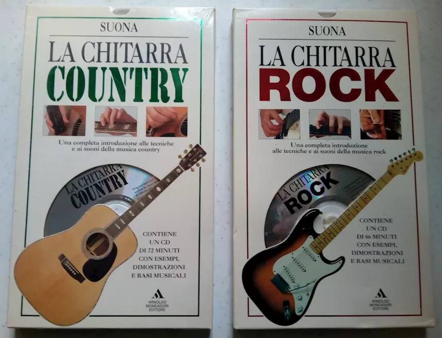 Corso di chitarra rock e country contiene CD e illustrazioni