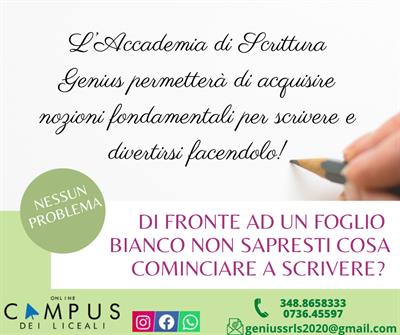Corso di scrittura per studenti di 3° 4° e 5° liceo