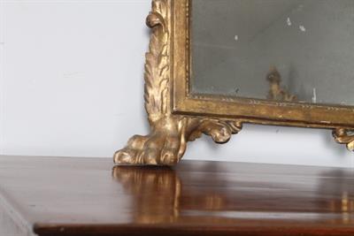 Antica specchiera primo Impero 1820 foglia oro .specchio al, in legno - Foto 2