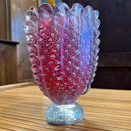 Vaso Barovier e Toso 1950 vetro Murano