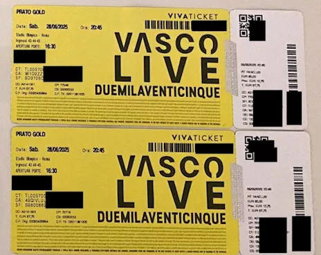 Vasco Rossi a Roma 4 biglietti