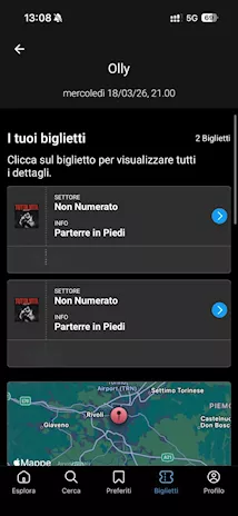 Due biglietti concerto di Olly a Torino