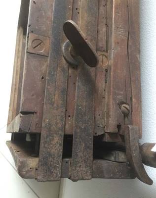 Tagliacarte a ghigliottina, ottimo stato, in legno - Anteprima 1