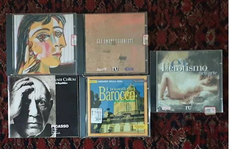 Lotto 4 CD arte Picasso Impressionisti Barocco Erotismo arte