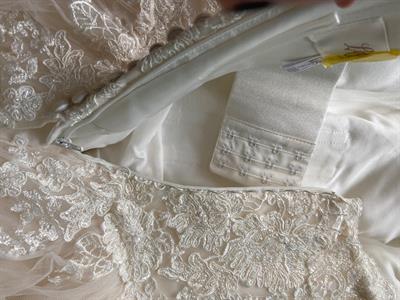 Abito da sposa Nicole linea Colet taglia 46, colore bianco - Foto 6