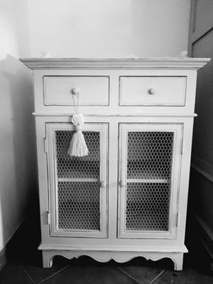 Credenzina shabby originale francese, in legno massello - Foto 5