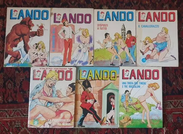 Lotto 7 fumetti serie Lando anni '70