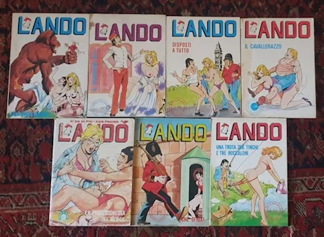 Lotto 7 fumetti serie Lando anni '70