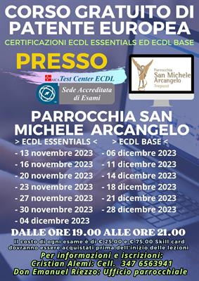 Corsi gratuiti e certificazioni Patente Europea (ECDL)