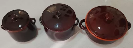 Pentole in coccio smaltate varie misure