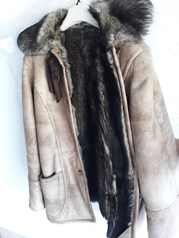 Giaccone donna in shearling, marca Medy, taglia 44 - Foto 2