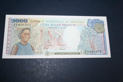Ruanda 5.000 francs1988